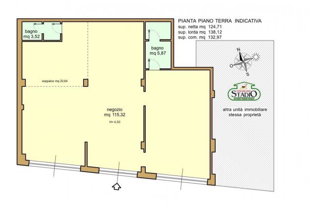 Negozio in vendita a Fossola - Carrara 125 mq  Rif: 817245
