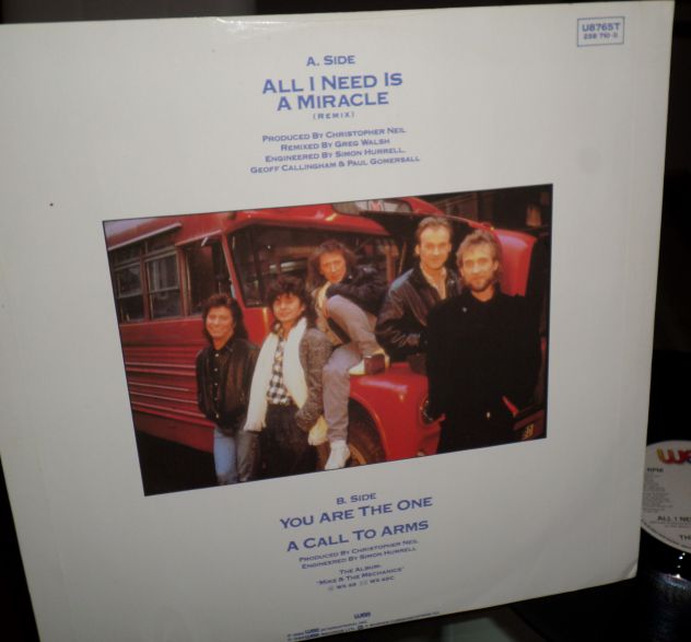 MIKE & THE MECHANICS (Genesis) All I need is a miracle - 12'' / MAX 45 giri 1986 - Foto 2