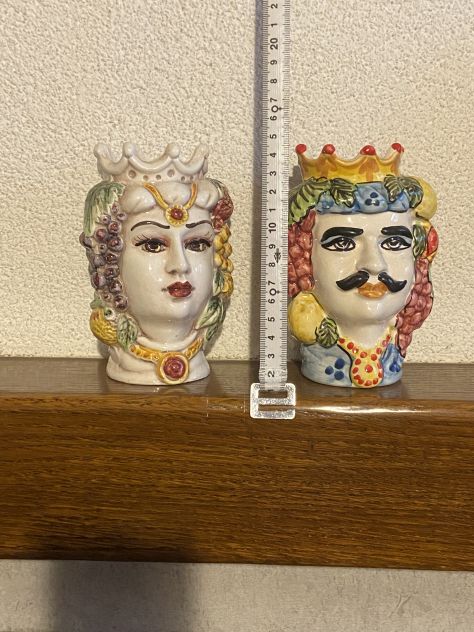 Teste di moro Siciliane ceramiche di Caltagirone - Foto 3