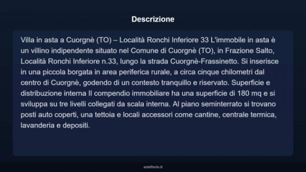 Immobile in asta di 180 m² con più di 5 locali e box auto in vendita a Cuorgnè - Foto 7