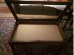 TAVOLINO LEGNO E VETRO APRIBILE