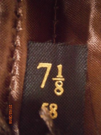 Raro cappello Battersby in feltro verde/marroncino tg.58 - Foto 6