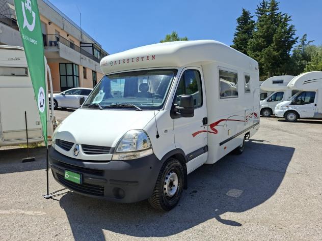 CAMPER AIESISTEM RENAULT SEMINTEGRALE MONOSCOCCA DINETTE LETTO MATRIMONIALE GARAGE CLIMATIZZATORE FOTOVOLTAICO PORTAMOTO CAMPEGGIO USATI GENERALI 1651 - Foto 2