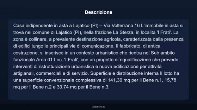 Immobile in asta di 141 m² con più di 5 locali in vendita a Lajatico - Foto 4