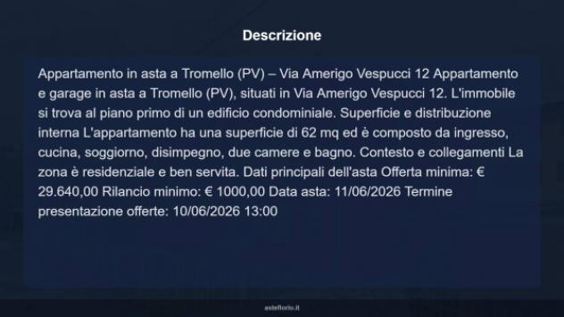 Immobile in asta di 62 m² in vendita a Tromello - Foto 12