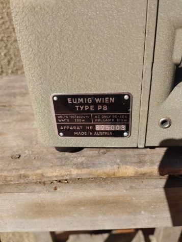 PROIETTORE EUMIG WIEN P8+BOBINE CARTONE TOPOLINO SCATOLA ORIGINALI - Foto 5