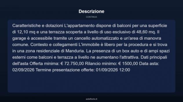 Immobile in asta di 71 m², box auto in vendita a Manduria - Foto 16