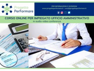 Corso online per impiegato ufficio amministrativo