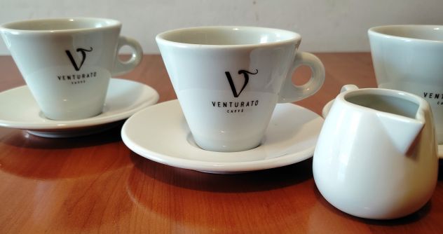 Servizio da tè the cappuccino caffè e porta latte Venturato 9 pz ceramica - Foto 5