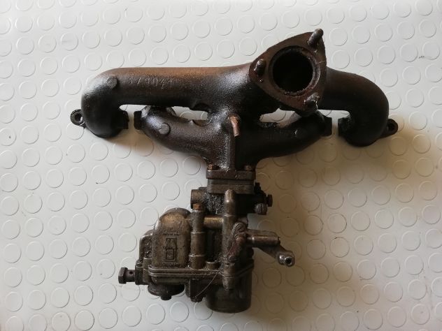 COLLETTORE ASPIRAZIONE SCARICO FIAT 506C 1100 A CON CARBURATORE WEBER