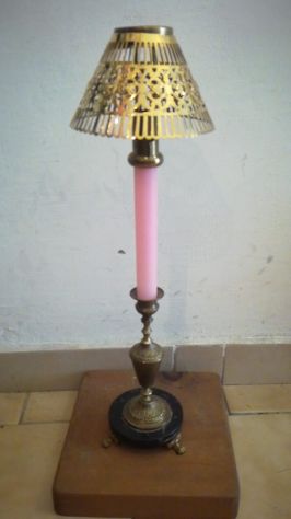 Candelabro antico con sospensione a candela