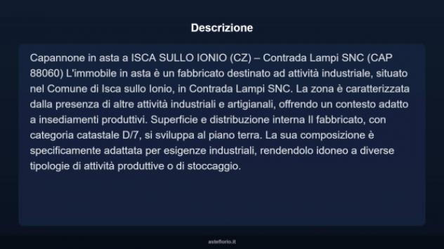 Immobile in asta di 1600 m² in vendita a Isca sullo Ionio - Foto 2