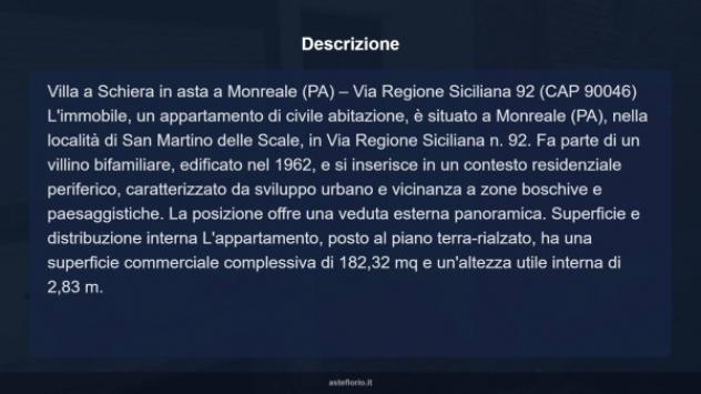 Immobile in asta di 182 m² con più di 5 locali in vendita a Monreale - Foto 10