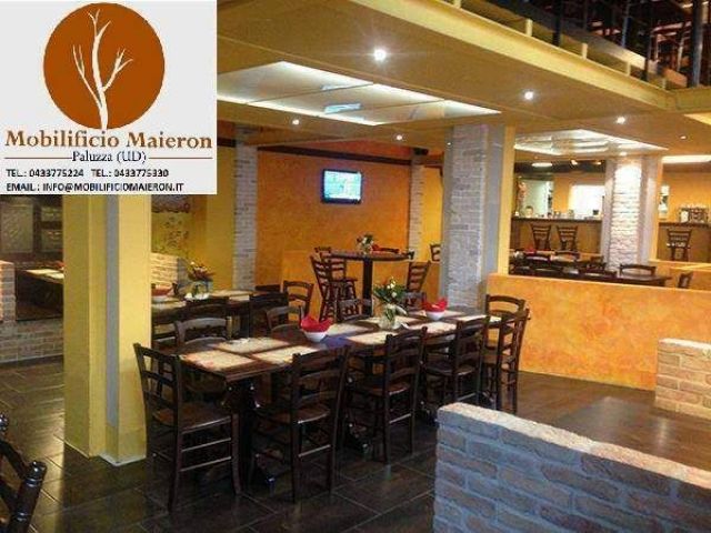 Tavoli e sedie ristorante bar cod806/80/55 + 3011/P/Noce