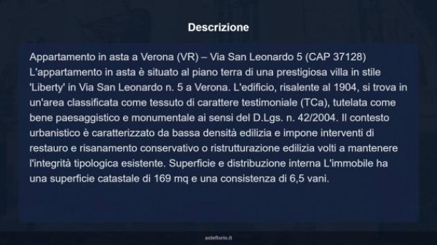 Immobile in asta di 169 m² con più di 5 locali in vendita a Verona - Foto 4