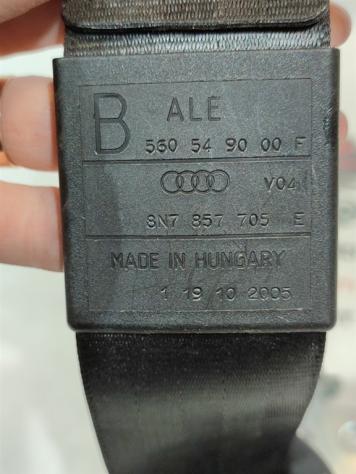 CINTURA DI SICUREZZA ANTERIORE SINISTRA AUDI TT Serie (8N3) 8N7857705E 560916101 BVP (9806) - Foto 3