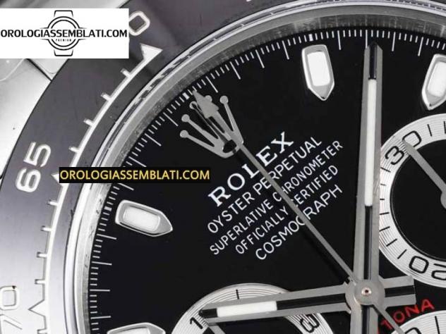 Rolex Replica DAYTONA 116500 1:1 BEST EDITION QUADRANTE NERO SU BRACCIALE SS SA4130 - Foto 14
