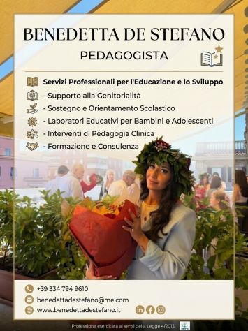 Pedagogista offre aiuto compiti