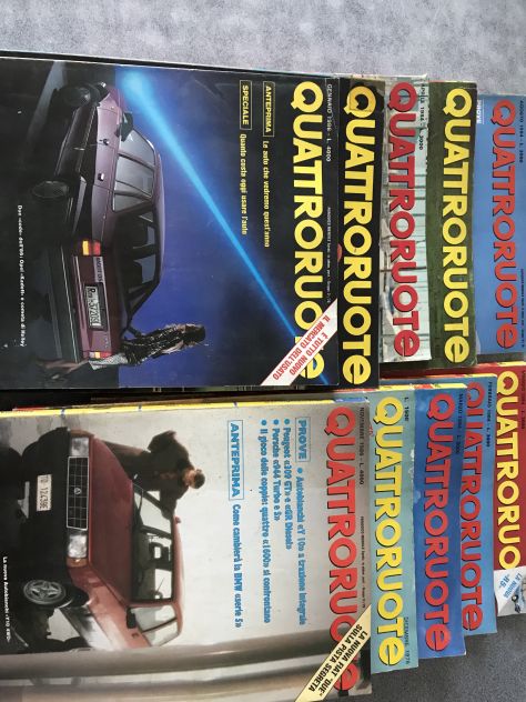 rivista quattroruote ani 70/80/90