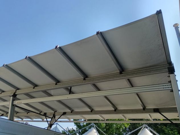 Pensilina Home parking movibile su misura con telaio alluminio - Foto 3