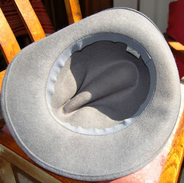 cappello in feltro  falde larghe  grigio tg 59 - Foto 5