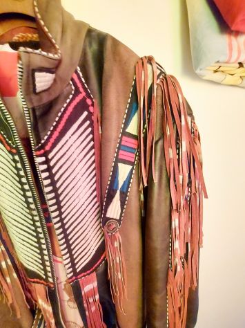 GIACCONE STILE FAR WEST, IN VERA PELLE - Foto 3
