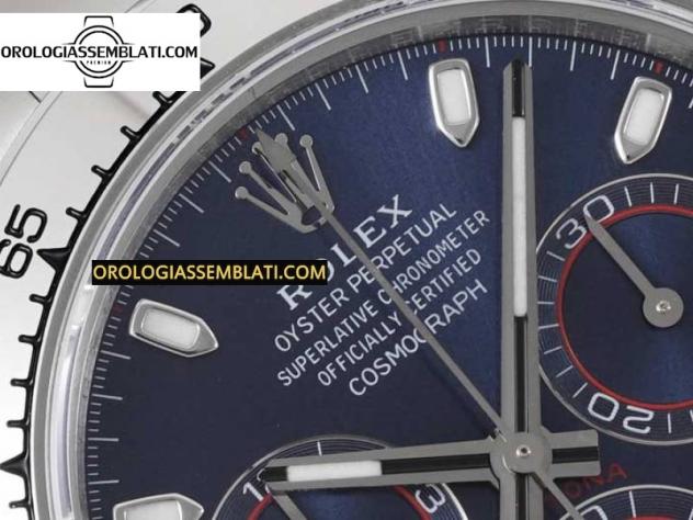 Rolex Replica DAYTONA 116509 QUADRANTE BLU BEST EDITION 1:1 SU BRACCIALE SS SA4130 - Foto 10