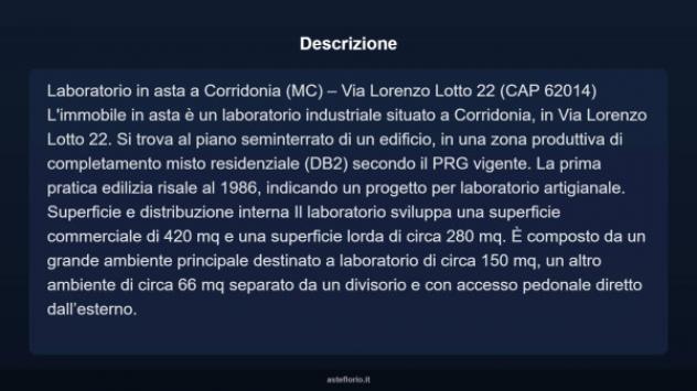 Immobile in asta di 420 m² in vendita a Corridonia - Foto 4