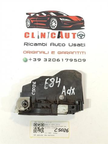 SERRATURA ANTERIORE DESTRA BMW X1 Serie (E84) 7202144 N47D20C (0915)