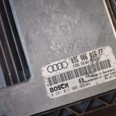 CENTRALINA MOTORE ECU AUDI A3 2.0 TDI BKD, 03G906016FF, BOSCH 0281011905. - Foto 2