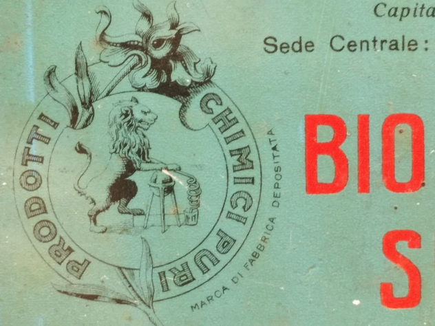 SCATOLA DI LATTA LITOGRAFATA BIOPLASTINA SERONO FIALE ANNI 10/20 del 900 - Foto 7