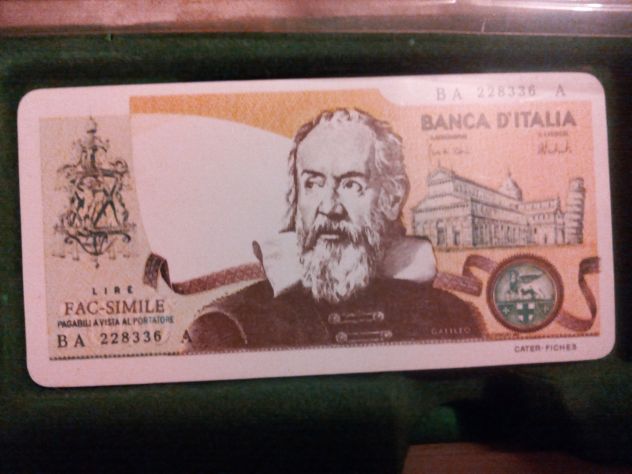 Fiches plastificate riproduzione vecchie lire italiane 80 pezzi - Foto 3