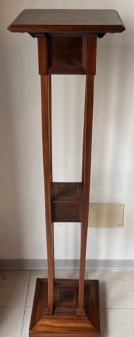 BASE SOLLEVATORE IN Legno Intagliato Legni Vasi Quadrati Decorazione Desktop EUR 10,13 - IT