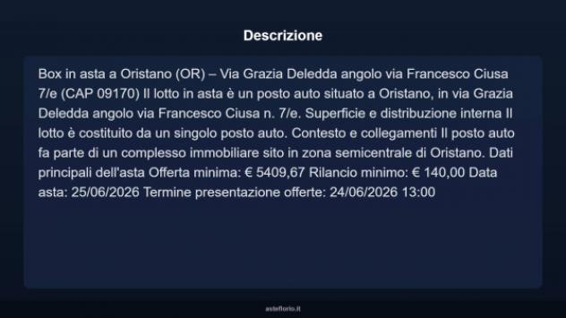 Immobile in asta di 10 m² in vendita a Oristano - Foto 3