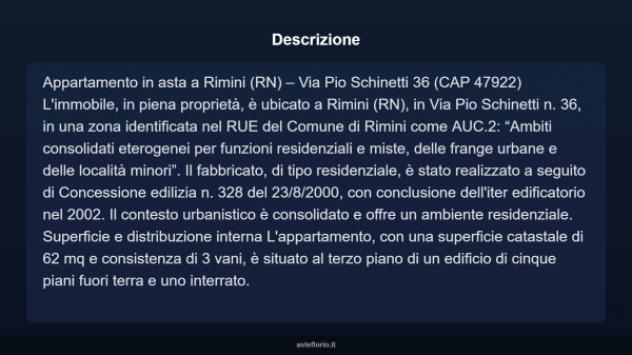 Immobile in asta di 62 m², box auto in vendita a Rimini - Foto 3