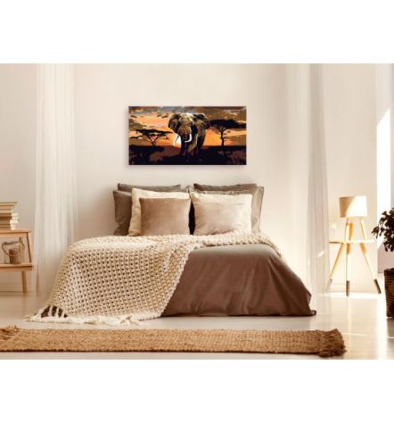 Quadro Fai Da Te 80x40 Cm. Elefante N.1 ARREDALACASA Spedizione Gratis - Foto 2