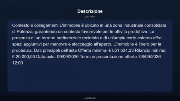 Immobile in asta di 3350 m² in vendita a Potenza - Foto 8