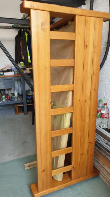 DIVANO IN LEGNO, largo 160 cm.,CUSCINI SFODERABILI. - Foto 5