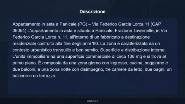 Immobile in asta di 138 m² con più di 5 locali e box auto in vendita a Panicale - Foto 15