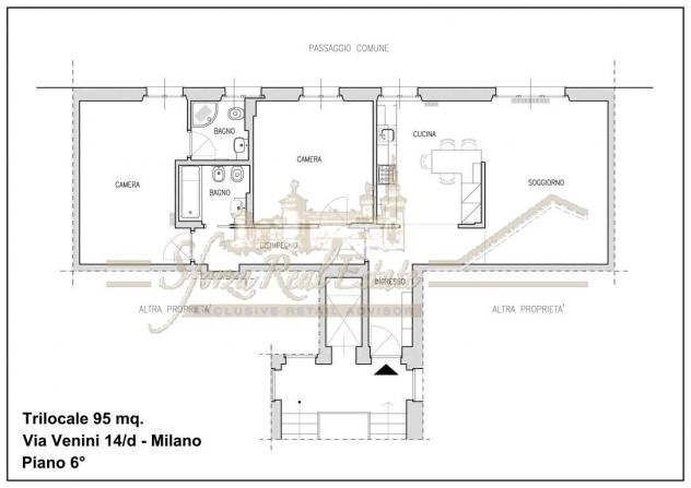 Affittasi Trilocale Via Venini - Foto 12