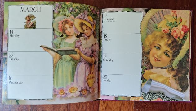 Diario CYNTHIA HART'S VICTORIANA DIARY 1994 oggetto Vintage - Foto 2