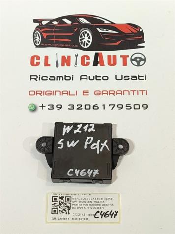 CENTRALINA PORTA POSTERIORE DX MERCEDES Classe E S. Wagon W212 A2129004206 651924 (09) - Foto 3