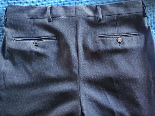 Pantalone gessato Brian Dales tg.48 in lana - Foto 6