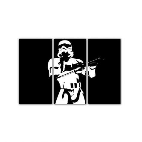 Quadro Stormtrooper dipinto a mano Spedizione gratis - Foto 2