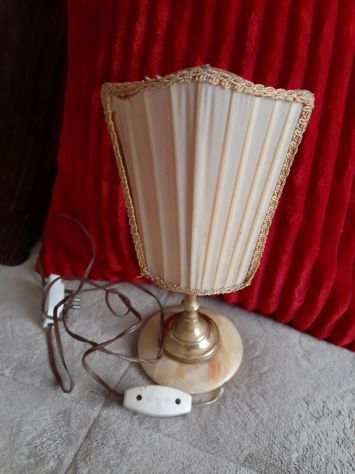 lampada in metallo  con paralume h 25 - Foto 4