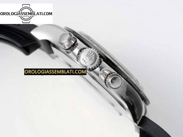 Rolex Replica DAYTONA 116519 1:1 BEST EDITION QUADRANTE GRIGIO SU CINTURINO IN GOMMA OYSTERFLEX SA4130 - Foto 3
