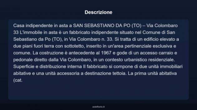 Immobile in asta di 114 m² in vendita a San Sebastiano da Po - Foto 9