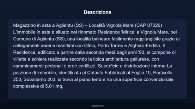 Immobile in asta di 5 m² in vendita a Aglientu - Foto 4