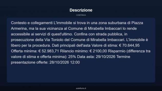 Immobile in asta di 109 m², box auto in vendita a Piazza Armerina - Foto 17