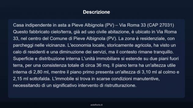 Immobile in asta di 36 m² in vendita a Pieve Albignola - Foto 3